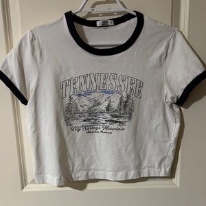 Ardene Black and White Graphic Tee